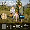 Outdoor Rug for Patios Waterproof Clearance Reversible Patio Mat Plastic Straw Rug RV Camping Mat Outside Carpet for Camping RV,Porch,Deck - 3 of 4