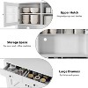Garvee Versatile Kitchen Food Cabinet with Microwave Stand – Freestanding Storage Cabinet with Drawers and Adjustable Shelves, - 2 of 4