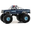 1987 Chevrolet K20 Scottsdale Monster Truck Dark Blue "Enforcer" "Kings of Crunch" 14 1/64 Diecast Model Car by Greenlight - 2 of 3
