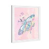 15" x 21" Rainbow Butterfly Kids' Wall Art Print Pink - Wynwood Studio: Modern Boho Animal Digital Art, Framed Pine, Sawtooth Back - 2 of 4