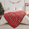 Lomsoe Cozy Printed Blanket Blanket, Flannel Throw Size for Home Decoration, Ultra Soft Throw, Christmas Light. - 3 of 4