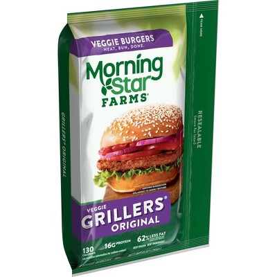 Morningstar Farms Grillers Original Veggie Burger - Frozen - 9oz/4ct