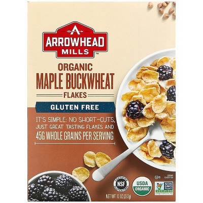 Arrowhead Mills Organic Maple Buckwheat Flakes 10 oz Pkg.