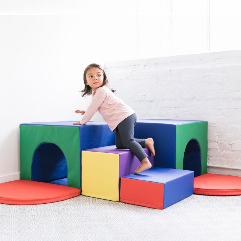ECR4Kids SoftZone Tunnel Maze - Beginner Toddler Climber for Safe Active Play - Fun Early Development Obstacle Toy, 4 of 10