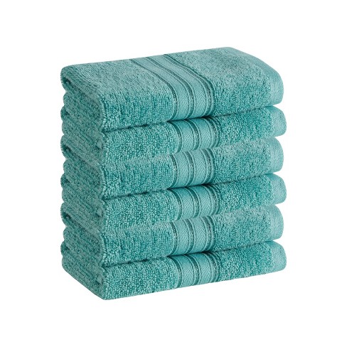 6pk Cotton Rayon From Bamboo Bath Towel Set Aqua - Cannon : Target