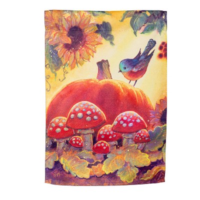 Evergreen Autumn Light Suede Garden Flag 12 x 18 Inches Indoor Outdoor Decor