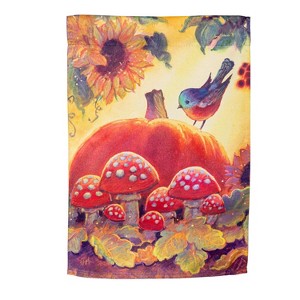 Evergreen Autumn Light Suede Garden Flag 12 x 18 Inches Indoor Outdoor Decor - 1 of 4