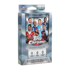 2025-26 Topps UEFA Chrome Soccer Trading Card Hanger Box : Target