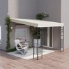 Outsunny 10' x 10' Outdoor Pergola Canopy, Metal Patio Canopy with Drainage Holes for Backyard, Garden, Porch - 3 of 4