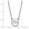 Black Bow Jewelry Sterling Silver Zeta Tau Alpha Greek Life Necklace 18 Inch - 2 of 4