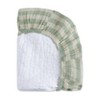 Babyletto Quilted Muslin Changing Pad Cover, GOTS Certified Organic Cotton - Moss Stripe - 4 of 4