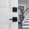 Kwikset Halifax Matte Black Zinc Lever and Single Cylinder Deadbolt - 4 of 4