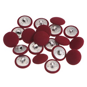 Unique Bargains DIY Craft Metal Shank Cotton Covered Round Sewing Buttons 20 Pcs - 1 of 4