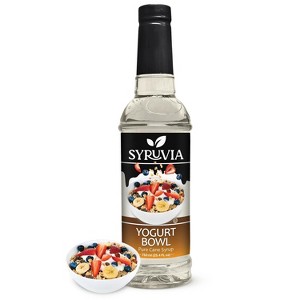 Syruvia Yogurt Bowl Syrup for Coffee 25.4 fl oz Premium Coffee Flavoring Syrup - 1 of 4