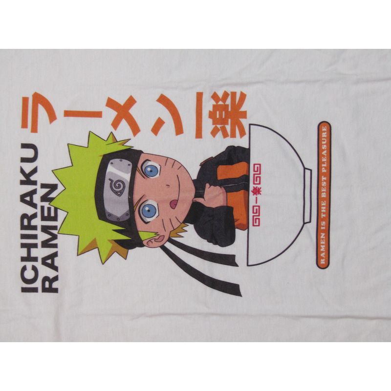 Naruto Shippuden Ichiraku Ramen Juniors White Crop Top Graphic Tee Shirt, 2 of 3