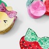 Girls' 3pk Fruit Themed Claw Clip Set - Cat & Jack™: Hair Styling, Solid Pattern, All Hair Types - 3 of 3
