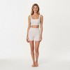 Anna-Kaci Active Women's Square Neck Ribbed Cropped Tank Top with Seam Front Detail - 3 of 4