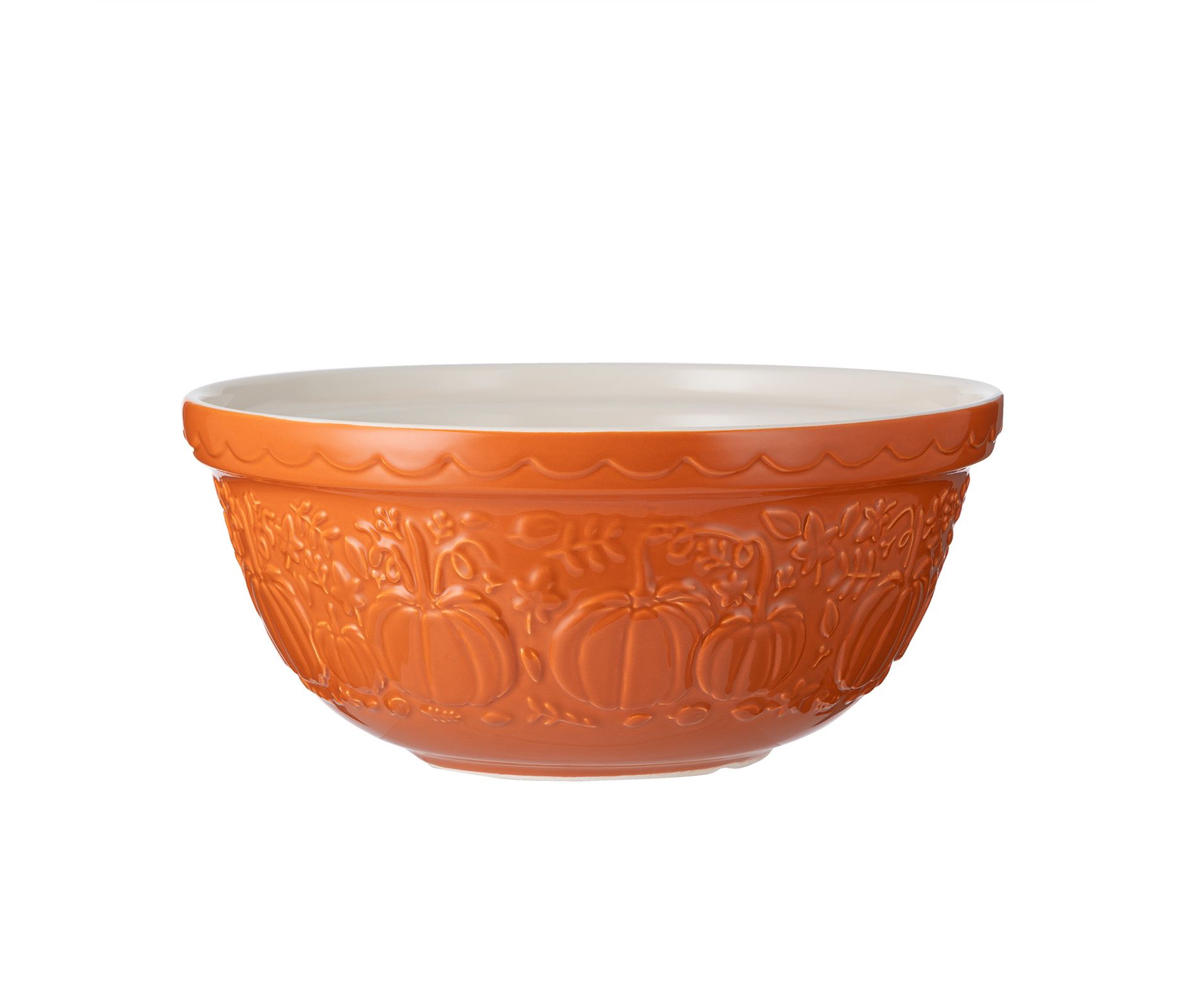 Mason Cash Color Mix Pumpkin Size 12 Mixing Bowl, 4.25 Quart