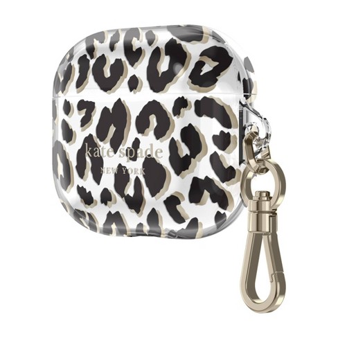 Kate Spade New York Protective Airpods (3rd Generation) Case - City Leopard  Black/gold Foil/clear : Target