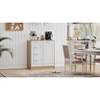 Bella Depot 31.5"L Large Storage Cabinet with Adjustable Shelf 4 Removable Drawers - 2 of 4