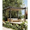 Outdoor Aluminum Pergola, Metal Freestanding Shelter with Adjustable Sun Shade Canopy, Reinforced Frame Outdoor Shelter for Patios - 2 of 4