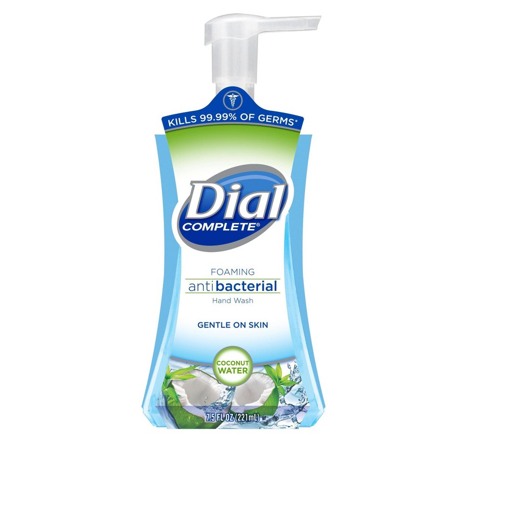 UPC 017000093154 product image for Dial Complete Coconut Water Foaming Antibacterial Hand Wash - Clear Blue (7.5 fl | upcitemdb.com