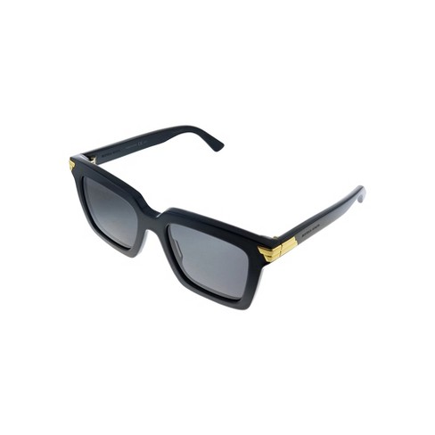 Bottega Veneta Bv 1005s 001 Womens Square Polarized Sunglasses Black 53mm Target