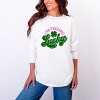 I'm Feeling Lucky Colorful - Women's Garment Dyed Long Sleeve Graphic T-Shirt - 3 of 4
