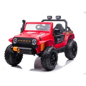 Ride on Car for Kids with Remote Control, 24V 4WD Battery Powered Electric Car, 2 Seater Ride On Truck, Kids Electric Vehicle for Boys Girls 3-9 - 1 of 4