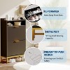 Shoe Cabinet Storage for Entryway ,Wood Shoe Rack with 2 Flip Drawers & Open Storage Shelf - 4 of 4