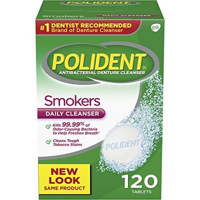 POLIDENT TABS FOR SMOKERS 120CT