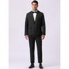 INSPIRE CHIC Men's Business Regular Fit Notch Lapel Single Formal Breasted Blazer - 2 of 4
