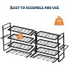 4-Layer Power Tool Organizer Wall Mount, Heavy Duty Garage Rack with 8 Drill Holders, Utility Shelf, 400LBS Capacity - 4 of 4