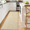 Washable Area Rugs, Modern Plaid Printed Indoor Floor Carpet with Non-Slip Backing, Contemporary Accent Carpet, Stain-Resistant Soft Low Pile Rugs - 4 of 4