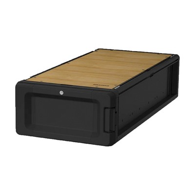 Yakima MOD Topper Medium Half Drawer Drawer Add On with Finished Top Surface, Drawer Slides, and SKS Lock for Drawer Organization, Black