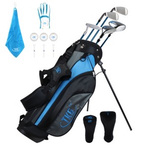 TKG Sports Youth Golf Club Set Ages 7-10, Golf Stand Bag Rain Hood Accessories - 1 of 4