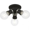 Livex Lighting Lansdale 3 - Light Flush Mount in  Black/Brushed Nickel - 2 of 3