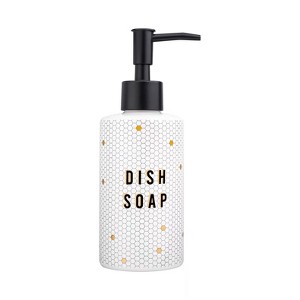 Sweet Water Decor Gold Tile Ceramic Dish Soap Dispenser - 8.5oz - 1 of 4