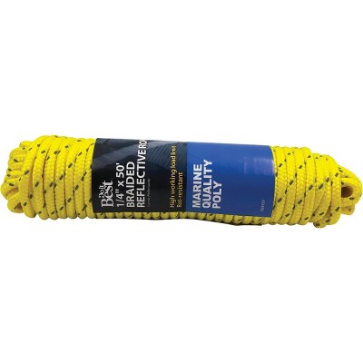 Do it Best 3/8 In. x 400 Ft. Yellow Braided Polypropylene Rope