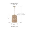 Capital Lighting Naomi 1 - Light Pendant in  Matte Brass - 4 of 4
