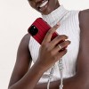 Hello Lux iPhone 15 Pro Phone Case - Red Metallic Knit Sweater - 4 of 4