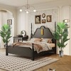 KTMBDW 7ft Large Artificial Plants Fake Palm Tree, Tropical Palm Leaves Faux Palm Plants for Home Garden Outdoor Office Decor, 2Pcs - 3 of 4