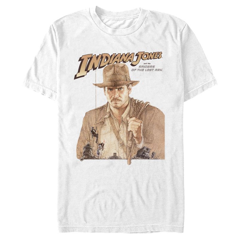 Men's Raiders of the Lost Ark Movie Poster T-Shirt, 1 of 6