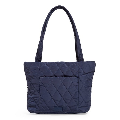 NWT Vera Bradley authentic Scroll Navy Ultralight Convertible Medium Zip Top Tote Bag