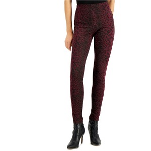 I.N.C International Concepts Womens Animal Print Casual Trouser Pants, Red, 16 - 1 of 1