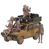 Range Rover w/Roofrack Tan (Dirty Version) "Camel Trophy" (1982) w/6 Figure Set 1/64 Diecast Model Car by Mini GT - 2 of 3