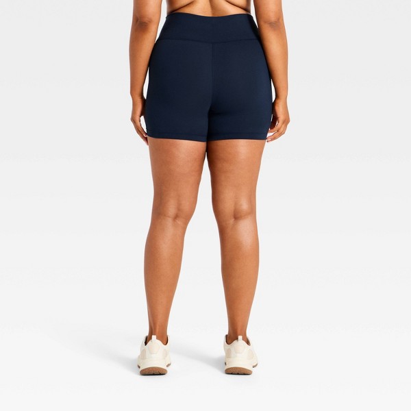 Shorts de Ciclismo de Algodón de Tiro Alto para Mujer 5" - All In Motion™ 5