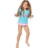 Kiko & Max Baby/Toddler and Little Girl's 2-Piece Short Sleeve Bikini Swimsuit Sets - 4 of 4