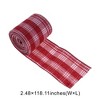 Unique Bargains Gift Wrap Ribbons Tartan Christmas Bow Polyester Pumpkin 118.11"x2.48" 1 Pc - 3 of 4