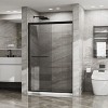 MAYEERTY Double Sliding Glass Shower Door Aluminum Framed Shower Enclosure with Clear Tempered Glass, Stainless Steel Hardware, Black - 4 of 4